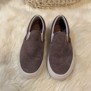 Purple Suede Slip On Vans